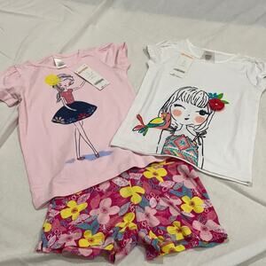 Gymboree 4 shorts and t shirts bundle NWT